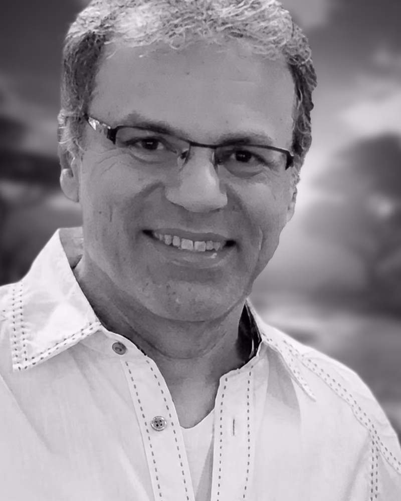 Black and white portrait of Jacob Max Nasim